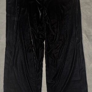 OLD NAVY Black Velvet pleated wide leg Pants size XL NWT